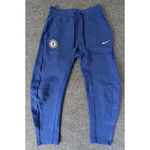 Nike Mens Size S Tech Fleece Pants Blue Chelsea Football Club Soccer AH5462-495
